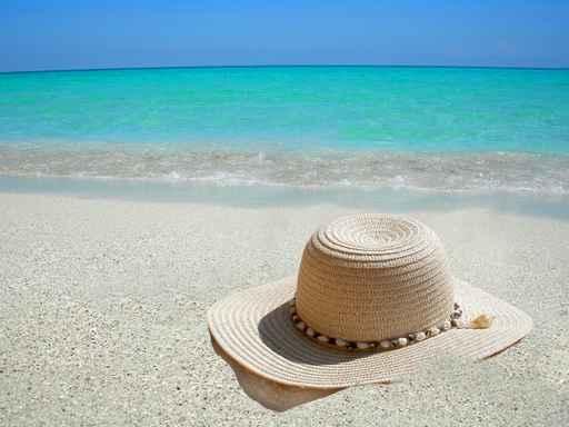 Straw Hat Shore Caribbean Wall Decal