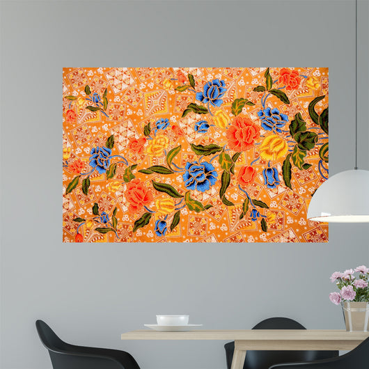 Thai Sarong with Seamless Wall Decal