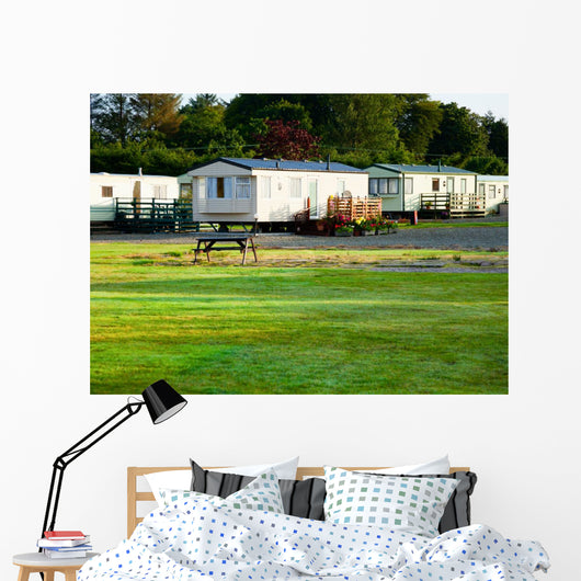 Holiday Park Cabins Wall Decal