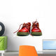 red baby shoes Wall Decal