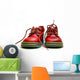 red baby shoes Wall Decal
