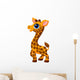 Cute baby giraffe cartoon Wall Decal