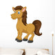 Cute horse cartoon Wall Decal