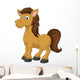 Cute horse cartoon Wall Decal