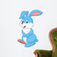 Cute rabbit cartoon Wall Decal