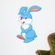 Cute rabbit cartoon Wall Decal