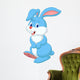 Cute rabbit cartoon Wall Decal