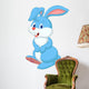 Cute rabbit cartoon Wall Decal