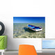 Little Blue Boat Wall Decal Design 2