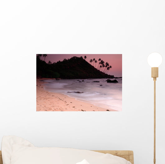 Stunning Cola beach sunset in Goa India. Wall Mural