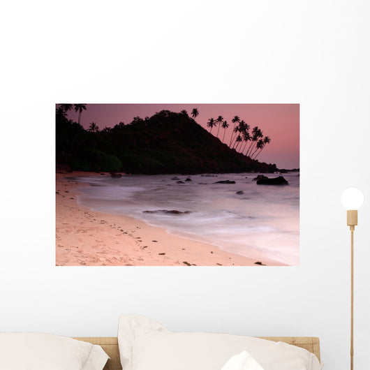 Stunning Cola beach sunset in Goa India. Wall Mural