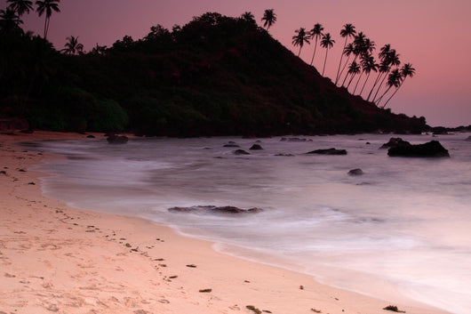Stunning Cola beach sunset in Goa India. Wall Mural