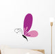 Abstract Cute Butterfly on a White Background 