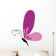 Abstract Cute Butterfly on a White Background 