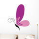 Abstract Cute Butterfly on a White Background 
