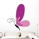 Abstract Cute Butterfly on a White Background 