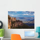 Famous Three Sisters rock formation in Blue Mountains of NSW, Au Wall Mural
