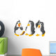 Three cute penguins 