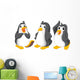Three cute penguins 