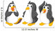 Three cute penguins 