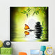 exclusive delicate concept - butterfly on water in garden 