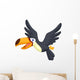 Cute cartoon toucan bird flying Wall Decal