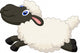 Cartoon Sheep Jumping Wall Decal