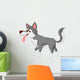 Cute wolf cartoon Wall Decal