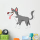 Cute wolf cartoon Wall Decal