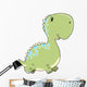 Cute Baby Dinosaur Vector Wall Decal