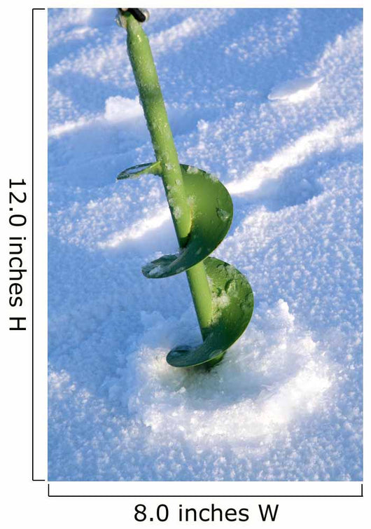 Fishing Auger on Ice Wall Mural