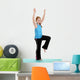 Little Red Hair Girl Doing Gymnastics Wall Decal