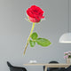 rose isolated Wall Decal