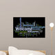 Welcome phrase words cloud concept Wall Mural