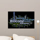 Welcome phrase words cloud concept Wall Mural