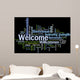 Welcome phrase words cloud concept Wall Mural