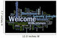 Welcome phrase words cloud concept Wall Mural