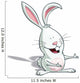 Easter Bunny Showing Wall Decal