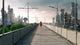 Apocalyptic concept background of futuristic and destroyed city Wall Mural