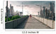 Apocalyptic concept background of futuristic and destroyed city Wall Mural