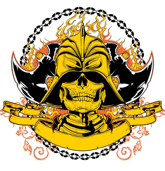 Oriental Warrior Wall Decal