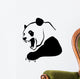angry panda Wall Decal