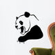 angry panda Wall Decal