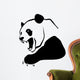 angry panda Wall Decal