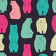 Bears Seamless Pattern Wall Decal