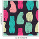 Bears Seamless Pattern Wall Decal