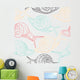 Snails Seamless Pattern Wall Decal