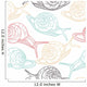 Snails Seamless Pattern Wall Decal