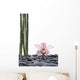 Spa Concept-pink Orchid and Bamboo Grove Wall Decal