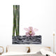 Spa Concept-pink Orchid and Bamboo Grove Wall Decal